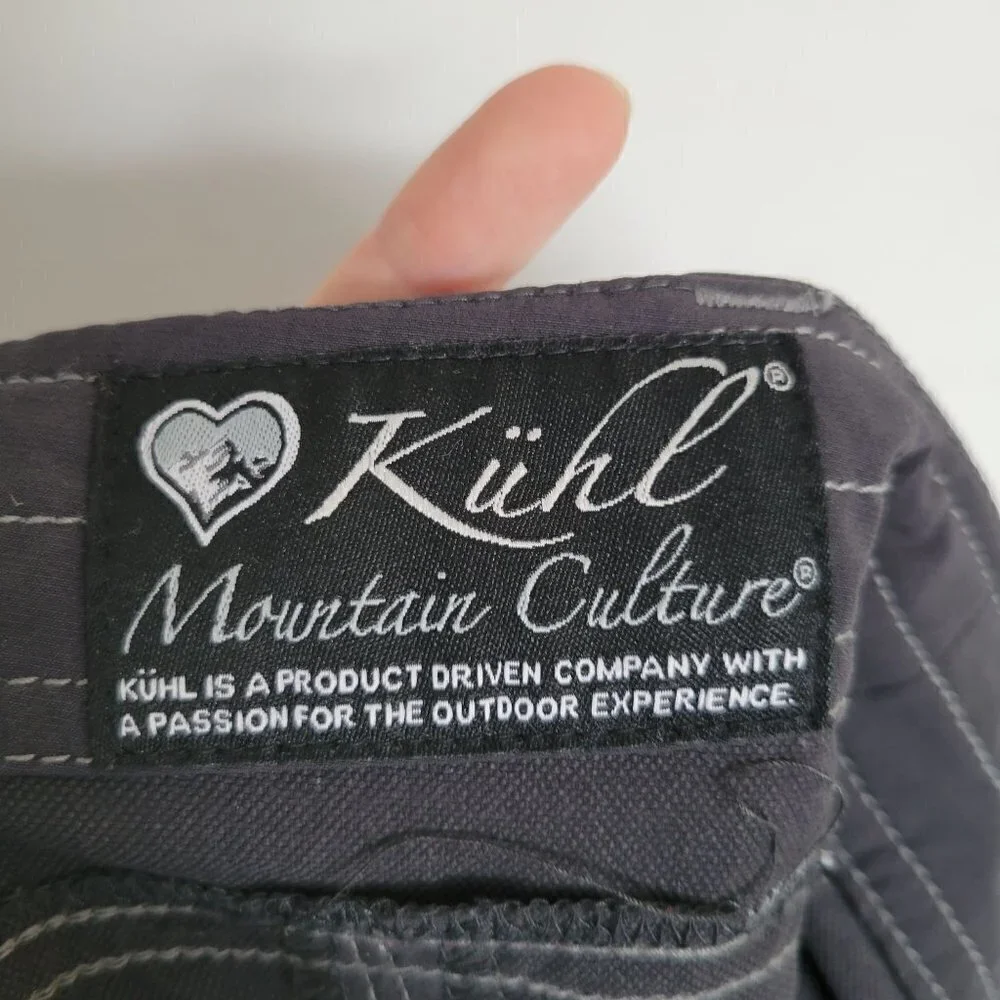Kuhl Mountain Culture Gray Outdoor Active Hiking Long Track Cargo Style Pants 2